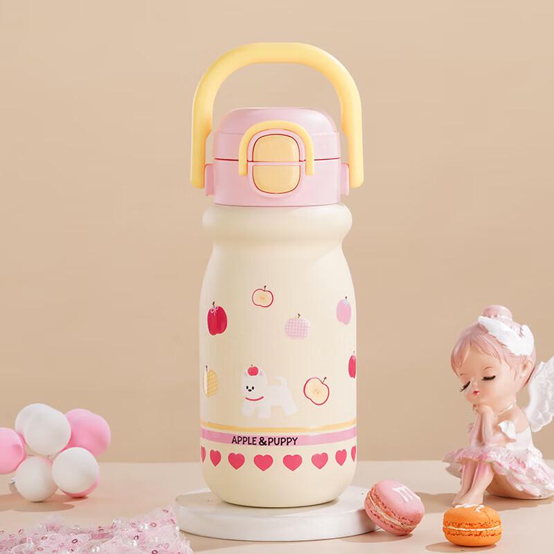 Jiaqi Cute 550ml Portable Insulated Water Bottle 550ml