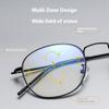 High End Multifocal Dual Beam Reading Glasses Photochromic 1 0~4 0 Anti Blue Light Presbyopia Glasses Color Changing