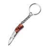 68mm Acrylic Mini Folding Knife Pendant Rosewood Keychains Sharp Small Blade Portable Hanging Outdoor Camping Unboxing Knife