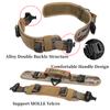 Adjustable Metal Double Buckle Tactical Dog Collar Luxury Designer Training Collar Dog German Shepherd For Medium Large Dogs