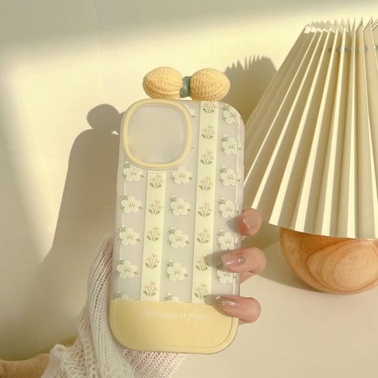 Phone Case With Bow Iphone14/Pro/Pro Flexible Refreshing Phone Flower Animal Tie Decor For Max/Max(Plus)