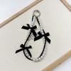 Sweet Pearl Mobile Phone Chain Ballet Style Bow Chain Mobile Phone Universal Pendant Pink Beaded Pendant Keychain