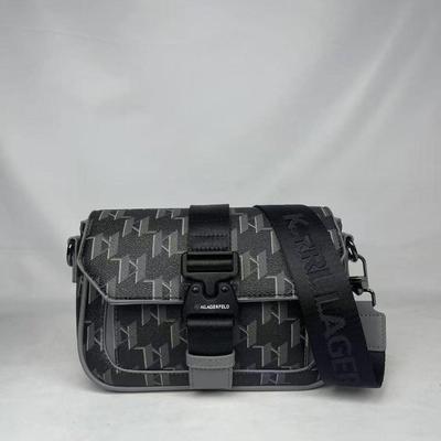 Men's Classic Logo Buckle Messenger Bag - Old Flower Fashion Crossbody Shoulder Bag