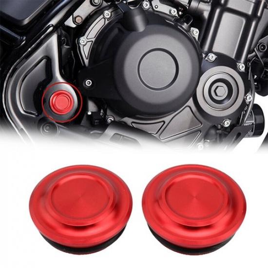For Honda Rebel 500 CMX500 2020-2021 Red Motorcycle Frame Hole Case Pulg Cover