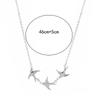 Popular Girl Necklace Wild Temperament Retro Simple Three Bird Necklace Women Bohemio Fatima Necklace