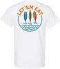 Salt Water Fishing Lures LET'EM EAT Short Sleeve T-Shirt