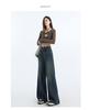 Gedijie Spring Wide Leg Trumpet Jeans for Women
