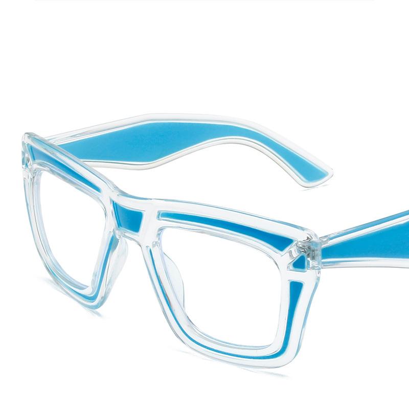 Fashion Cat Eye Dopamine Glasses Women European American Stylish Square Eyeglass Frames Anti Blue Light  Man Transparent Computer Eyeglasses