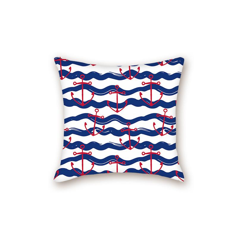 New Modern Simple Ocean Series Sofa Cushion Pillow Case Bedside Bedroom Backrest Pillow