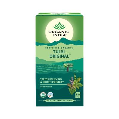Tea with Tulsi (25 Packs, 1.74 G), Tulsi Original, Organic India
