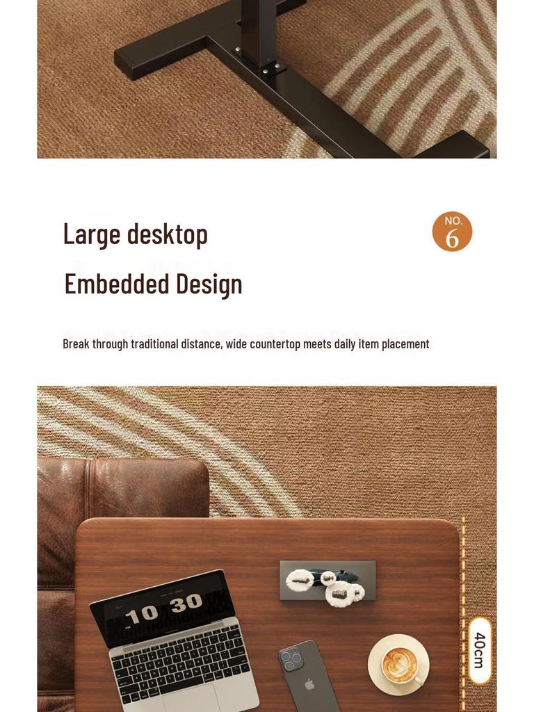 Adjustable Bedside Table: Versatile Folding Desk for Home, Bedroom, and Living Room