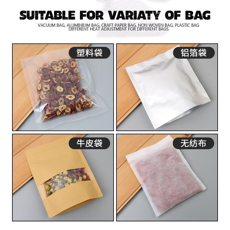 Metal Plastic Impulse Sealer Machine 200MM//300MM/400MM Seal Mesin Sealer Plastik Heat Sealing Machine Packing Mesin Pengedap Makanan