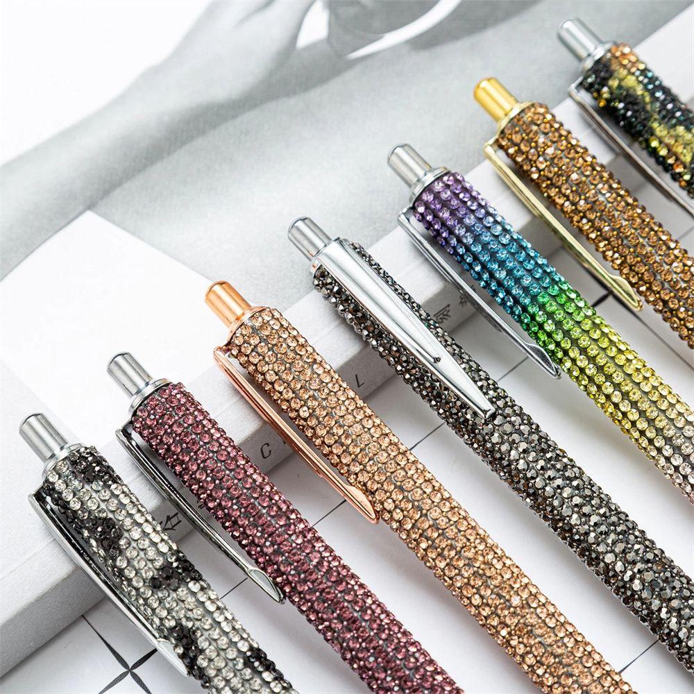 High Quality Sparkling Luxury Bright Metal Ball Pen Press Pen Signature Pen Ballpoint Pen