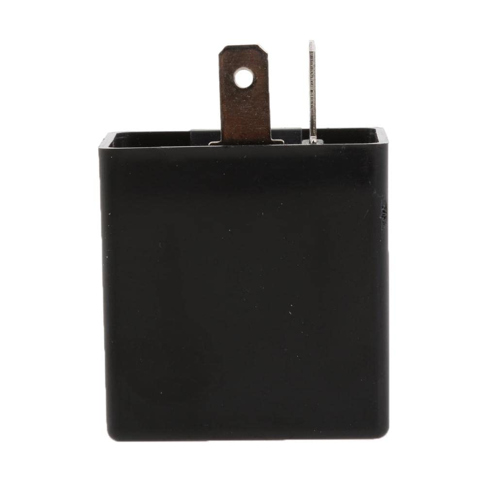 Turn Signal Flasher Turn Signal Relay 6- 2 Pin Motorcycle Black