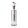 Stainless Steel Glass Oil & Seasoning Bottle Set for Kitchen – Soy Sauce, Vinegar, Cooking Wine, Sesame Oil Containers