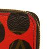 Used 12564 Zippy Wallet M60450 7940 Yayoi Kusama Brown Red Old Model Monogram Pumpkin Dot Rouge Unisex from Japan