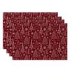 Christmas Placemats Dining Table Festive Holiday Decoration Snowflakes Tree Designs Dining Mats for Xmas Party Family Dinner