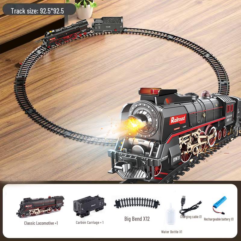 

Ретро Зеленая Модель Электрического Поезда Игрушка для Детей Electric [Lithium Battery Version]