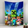 Vertical Tapestry Minecraft Creeper Animals Landscape Blue Sky Tapestry Wall Hanging Kids Bedroom Game Room