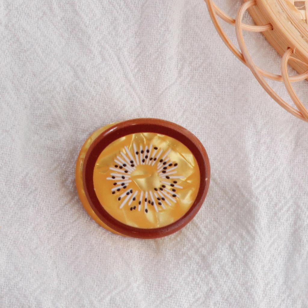 Bambus Yao Frisches Obst Kleine Haarspangen - PVC Seitenscheitel Modeaccessoires für Frauen