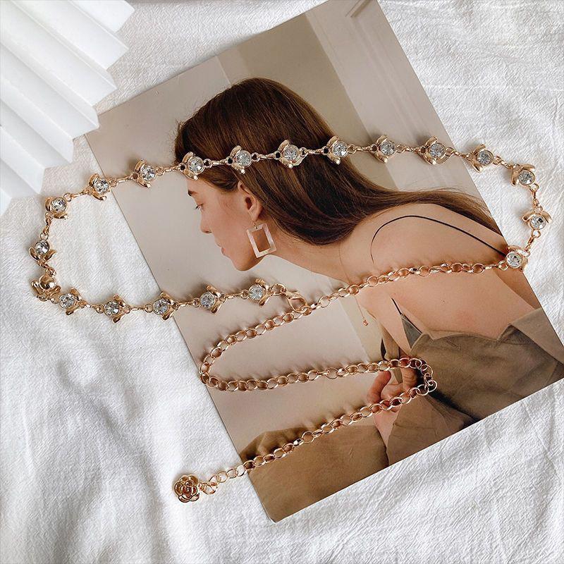 Vielseitige Ethno-Stil Quasten-Taillenkette für Frauen Mädchen Übertriebene Einschichtige Körperkette Party Schmuck Geschenke