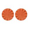 Pack of 2 Table Mats With Scalloped Edge Practcial Fungus Brims Table Dishes Mat Stylish Palcemat for Dinning