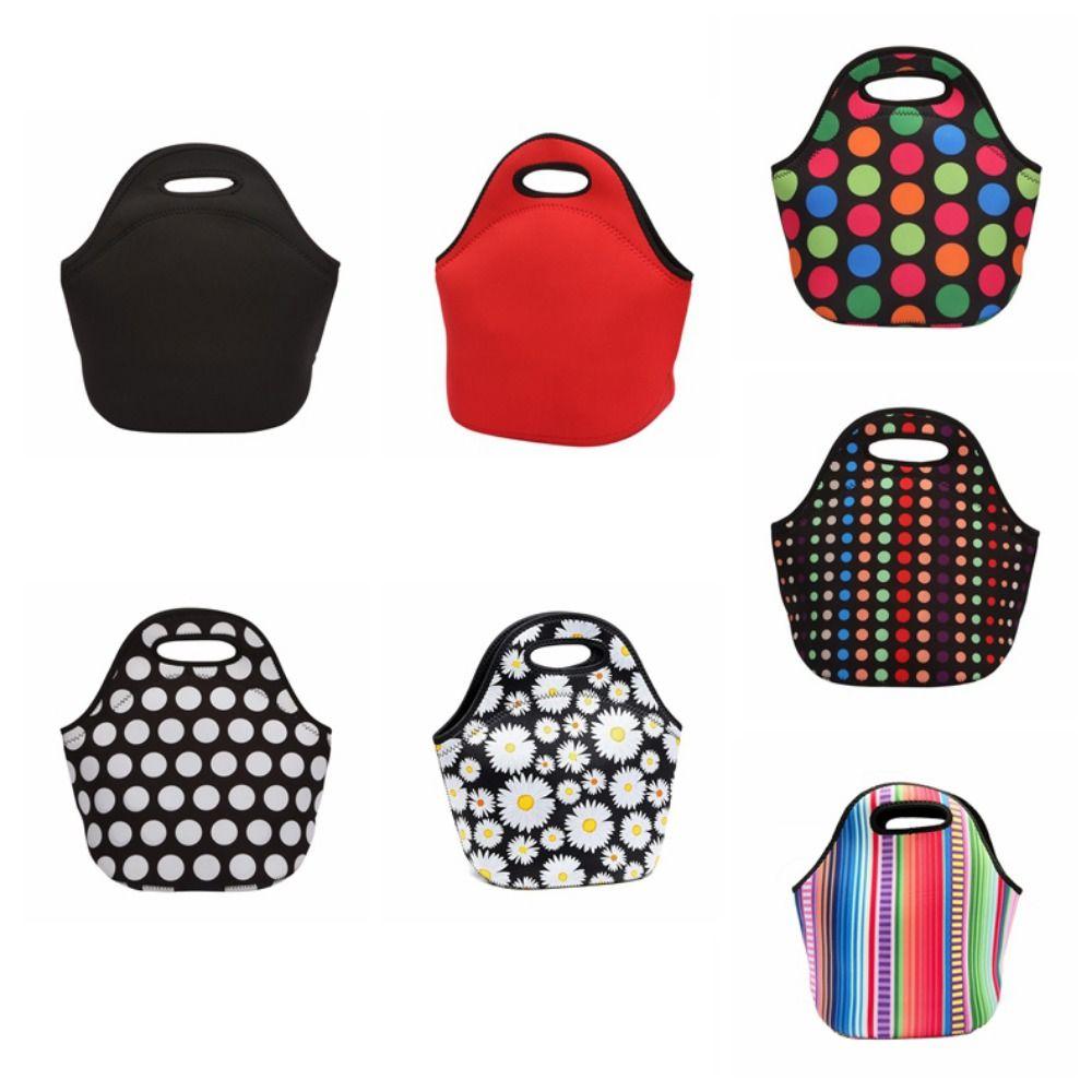 

Neoprene Lunchbox Reusable Insulated Lunch Bag Easy To Clean Travel Lunch Bag Camping style 1