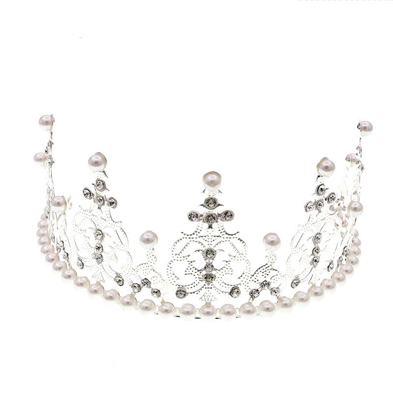 Koreanischer Brautschmuck Kinderkrone Highlight Perle gebackene Geburtstagskrone Dekoration Ornamente leichter Stil Kopfschmuck