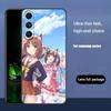 Nekopara-A For Samsung Galaxy S23 S24 S25 Ultra S22 Plus S21 Black Soft Case Waterproof Soft Case