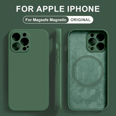 Für Magsafe Magnetische Flüssigsilikonhüllen für Apple IPhone 14 13 11 12 Pro Max Mini XR XS Max 8 Plus SE Wireless Charging Schutzabdeckung