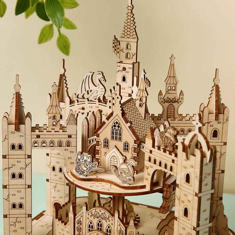 3D Magic Castle Puzzle: Children's Educational Stereo Toy Ornament