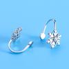 Ear Clips for Women, Fresh Diamonds and Snowflakes Without Ear Piercings, Sweet Flower Accessories