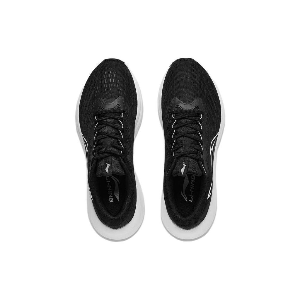 Lining Yunque Casual Non-Slip Wear-Resistant Breathable Low-Top Running Shoes Men sneaker Black ARST033-1