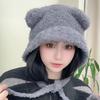 Cute Bear Ear Knit Hat For Women With Warmth And Windproof Features Perfect For Fall And Winter