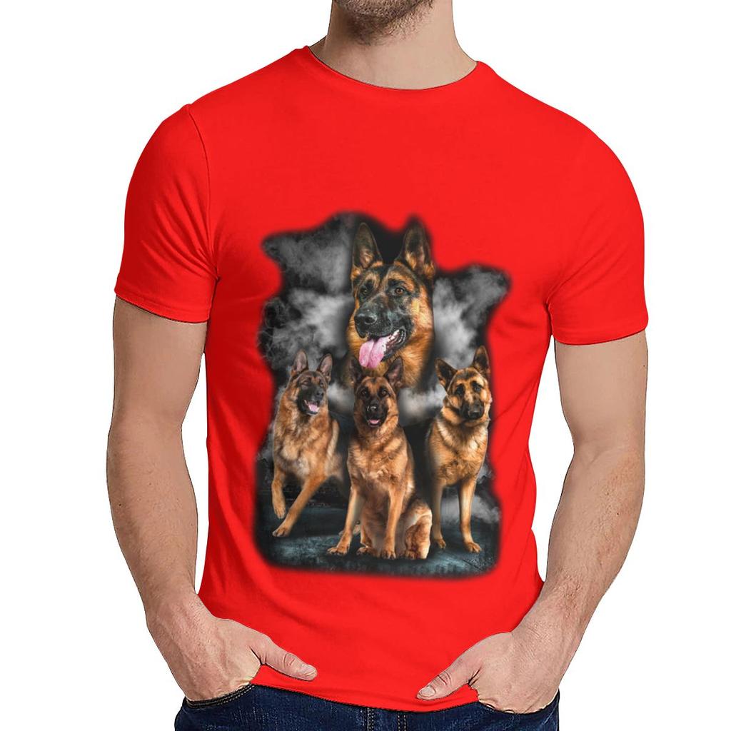 Unisex T Shirt German Shepherd Dog Quality Cotton Fashion Round Collargraphic Print T Shirt