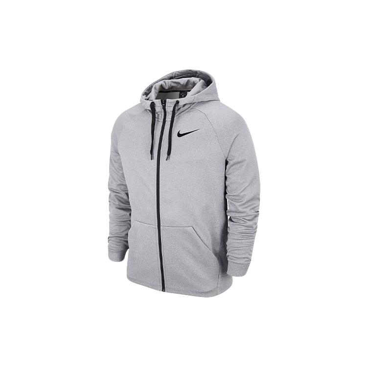 Nike Therma Zipper Cardigan Casual Sports Hooded Jacket Gray Men s AJ4451-091 M