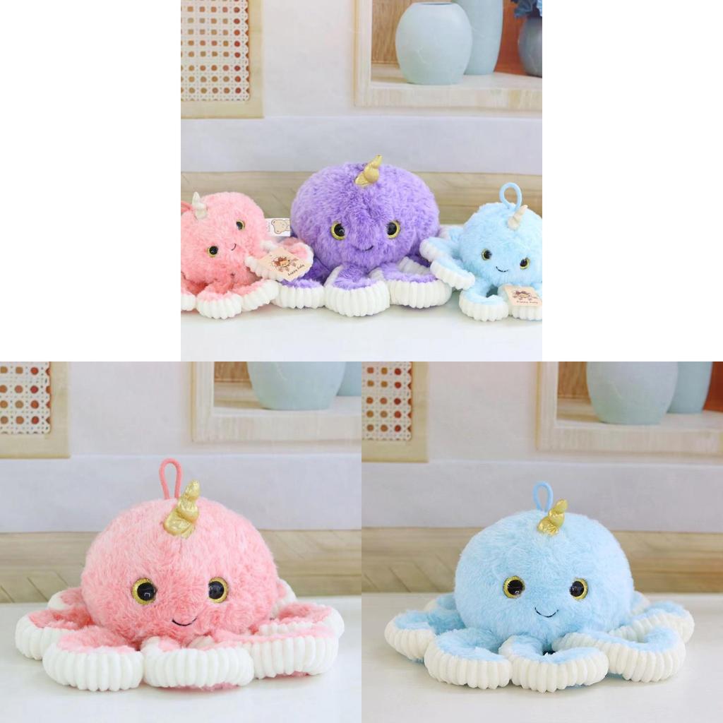 Octopus Plush Toy With Soft Short Plush And Pp Cotton Filling For Kids Gift