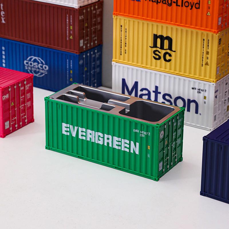 20ft Model Container Pen Holder & Business Card Box