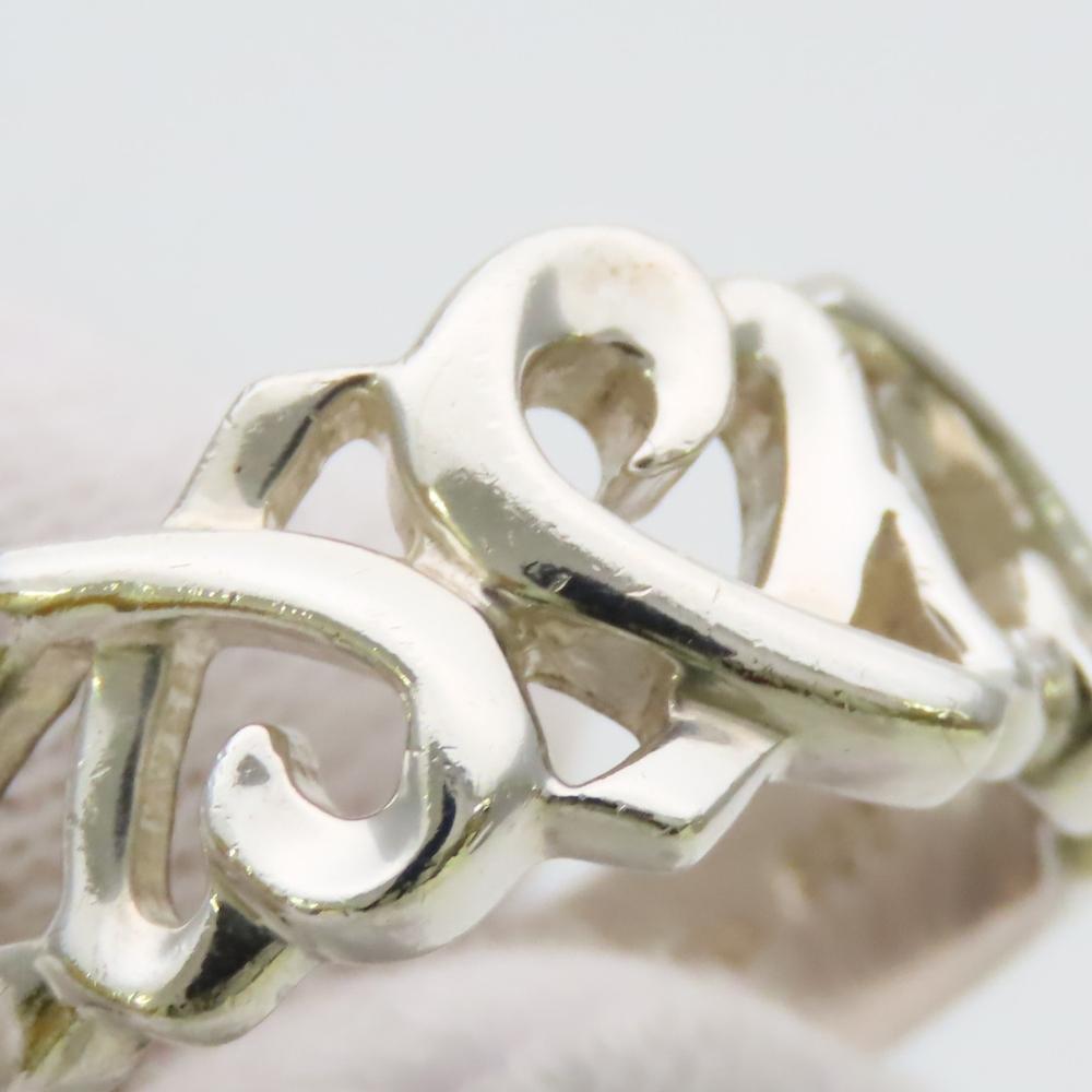 Used TIFFANY&Co. Ring Loving heart triple Paloma Picasso EU#50 Silver925 4.7g Silver Accessories