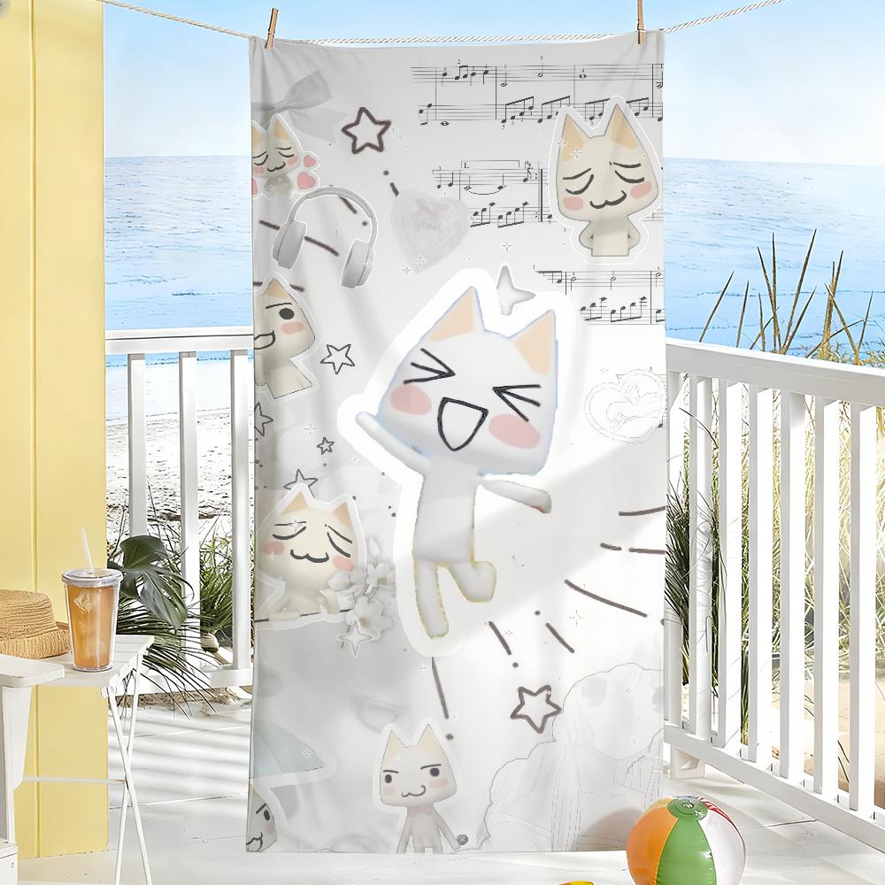 Toro Inoue Cute Cartoon Towel Soft Pool Gift For Travel Gym Shower Camping Quick Dry Sports Large Beach Towels