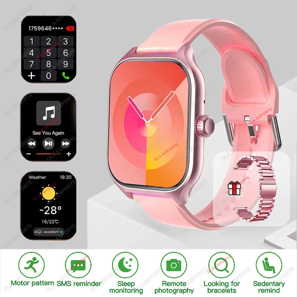 Smartwatch Globale Version GPS-Tracker Bluetooth-Anruf Herzfrequenzmesser IP68 Wasserdicht Sport Fitness Smartwatch Herren Damen