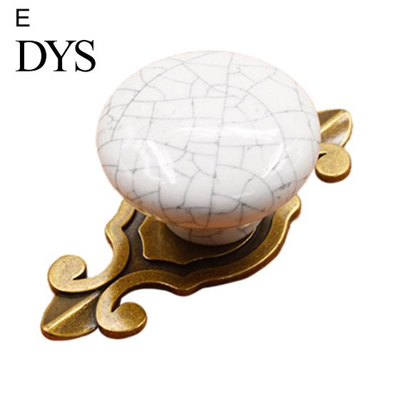 Drawer Knob Handle Thickening Comfortable Touch Round Ceramic Cabinet Cupboard Door for Furniture
