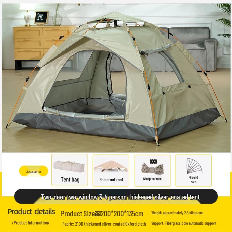 Automatisches Quick-Open Outdoor Camping- und Strand-Sonnenschirmzelt