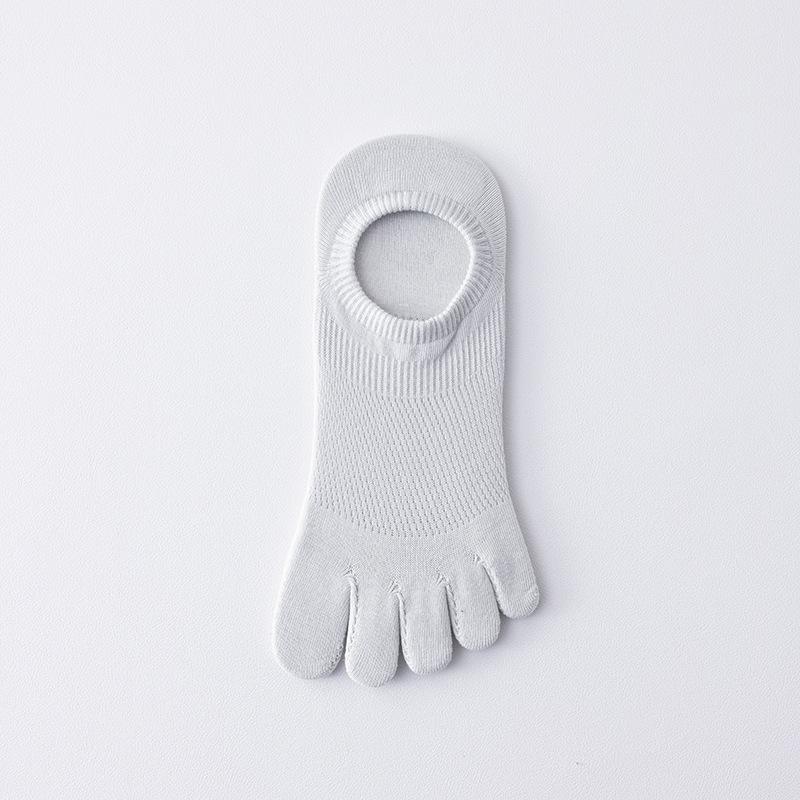 Five-finger Socks for Women, Summer Thin Cotton Socks, Mesh Breathable, Shallow-mouthed Short Socks, Toe Split Sports Boat Socks