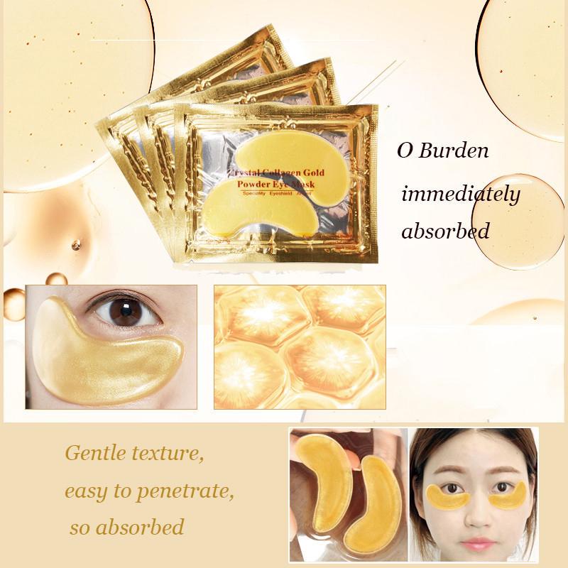 Collagen Moisturizing Eye Mask Relieve Dark Circles Eye Bag Gold Anti-Aging Eye Mask10pcs