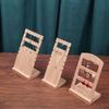 Bamboo Wood Jewelry Display Stand for Earrings, Studs, and Necklaces
