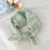 French retro cotton flower small scarf headband women's pure cotton thin bag head small scarf decorative square scarf headscarf