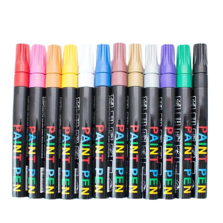 

12 Colors Paint Markers Graffiti Markers Drawing Pens Car Scratch Repair Pens 1