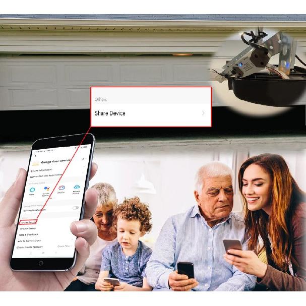 Tuya WiFi Schalter Garagentoröffner Smart Türöffner Funktioniert mit Alexa Google Home Smart Life Tuya APP Steuerung Kein Hub Erforderlich