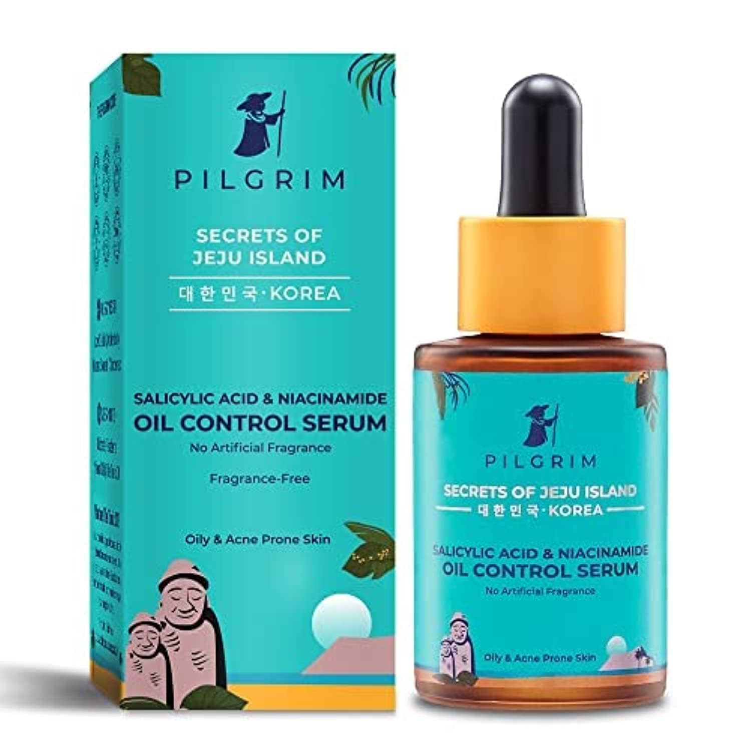 

Pilgrim 2% Salicylic Acid 3% Niacinamide Oil Control Serum 30ml For Oily Acne-Prone Skin Unisex